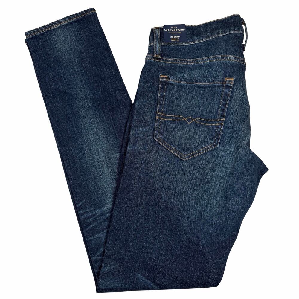 Lucky Brand Jeans Men's Size 29x32 (30x33 Fit) 110 Skinny Stretch Blue Jeans